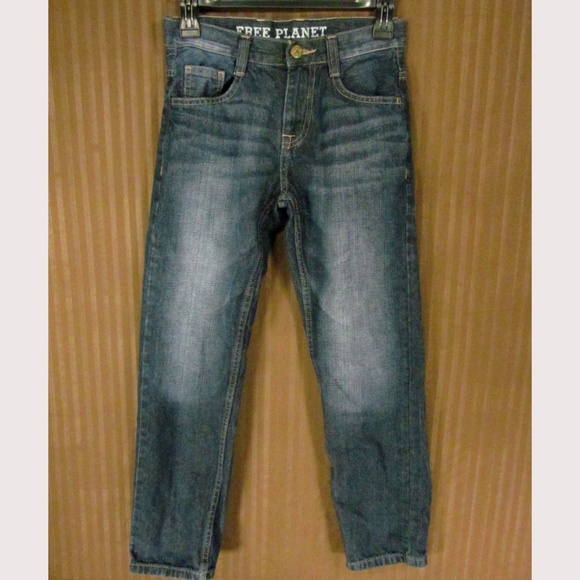 Free Planet Girl's Jeans Size 12 Straight Leg - Picture 1 of 5